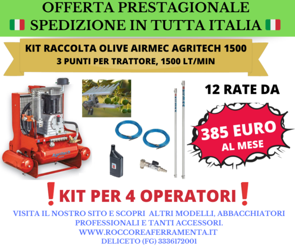 kit raccolta agritech 1500