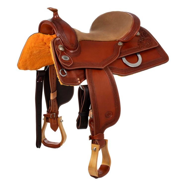 SELLE WESTWOOD CLASSIC REINING GONNA QUADRA COGNAC FLOWER#17 BORDER#77