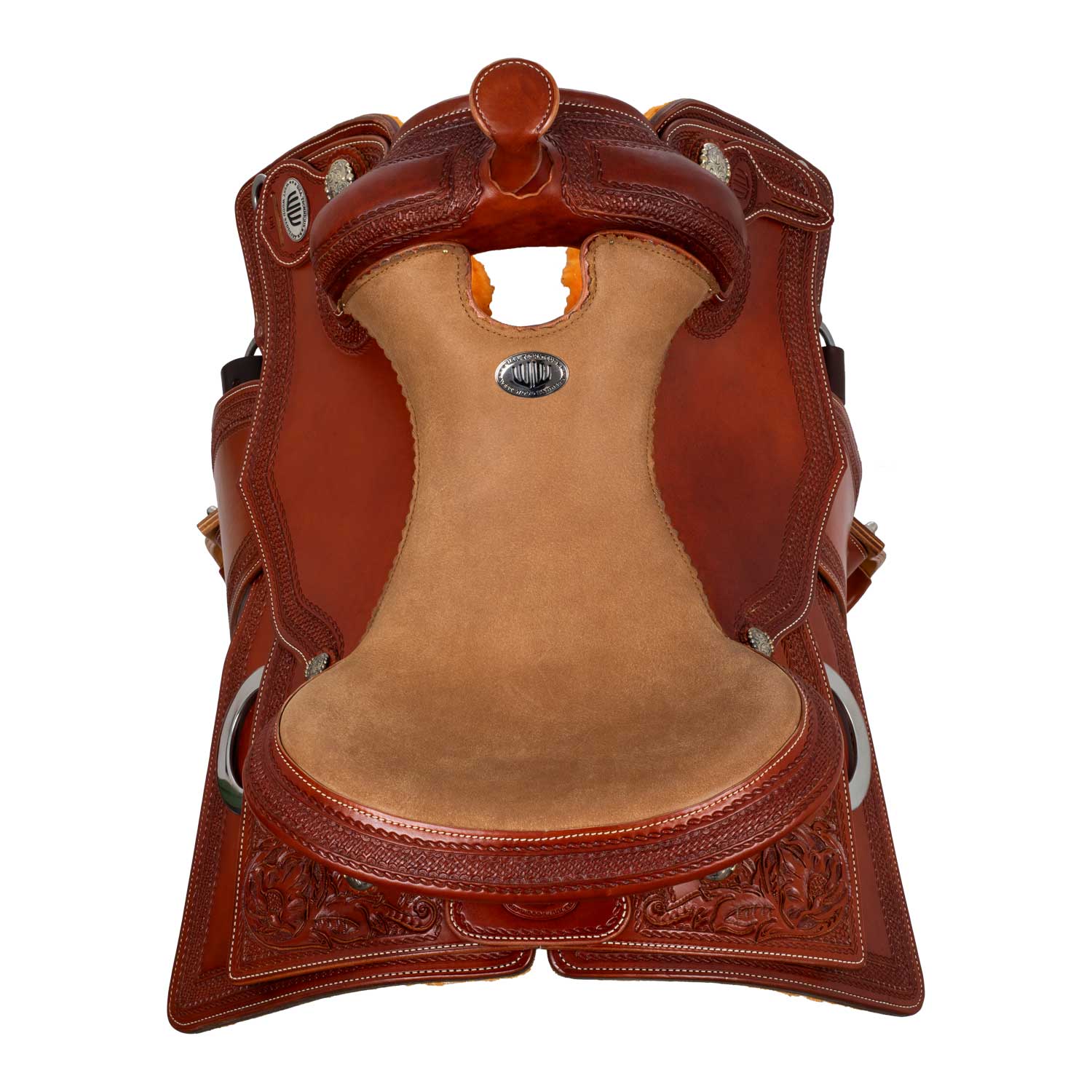 SELLE WESTWOOD CLASSIC REINING GONNA QUADRA COGNAC FLOWER BORDER Cod. WW08023 - immagine 6