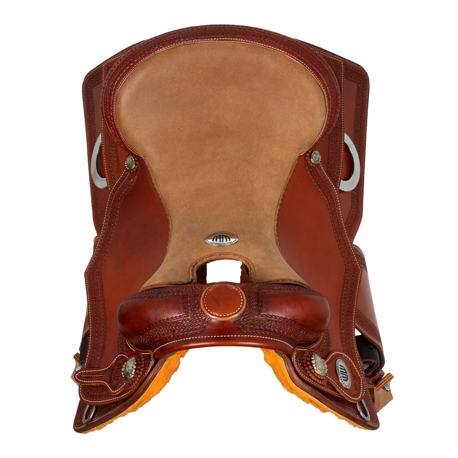 SELLE WESTWOOD CLASSIC REINING GONNA QUADRA COGNAC FLOWER BORDER Cod. WW08023 - immagine 3