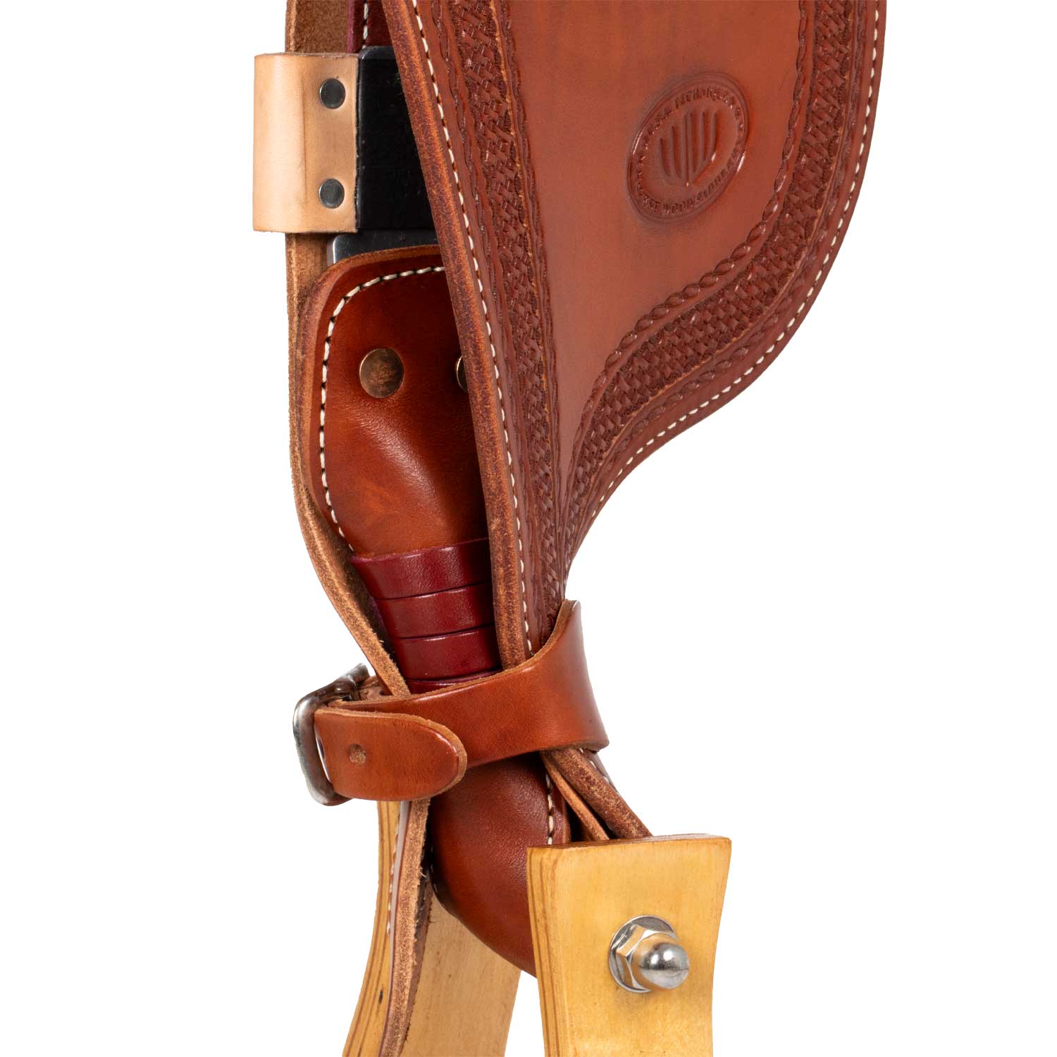 SELLE WESTWOOD CLASSIC REINING GONNA QUADRA COGNAC FLOWER BORDER Cod. WW08023 - immagine 9